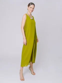 Abito in doppio strato di chiffon