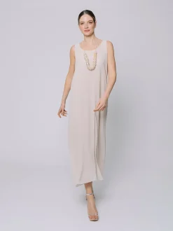 Abito in doppio strato di chiffon