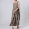 Abito lungo in chiffon