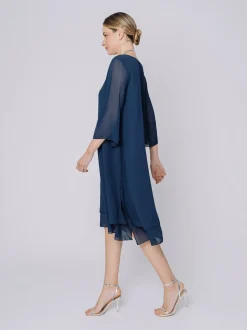 Abito Midali Toujours in doppio strato di chiffon