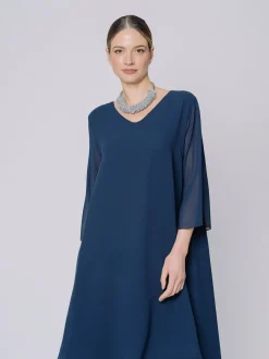 Abito Midali Toujours in doppio strato di chiffon