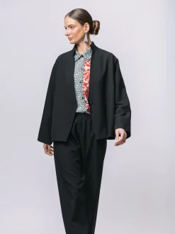 Blazer in crêpe
