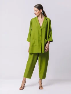Blazer oversize in viscosa