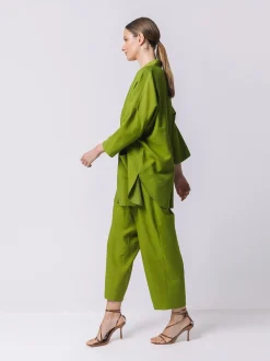 Blazer oversize in viscosa
