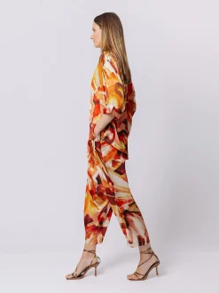 Blusa con stampa BOUQUET