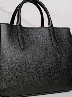 Borsa a mano in pelle BLU