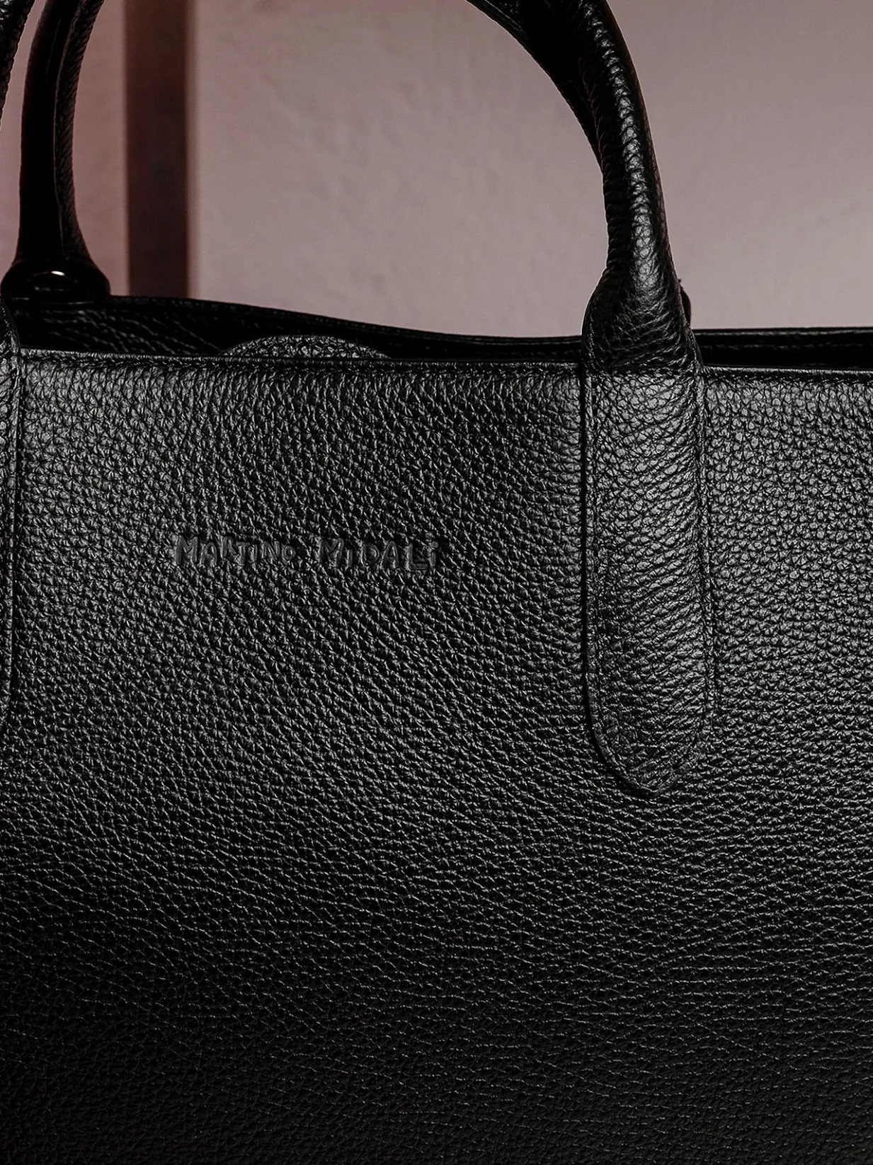 Borsa a mano in pelle BLU