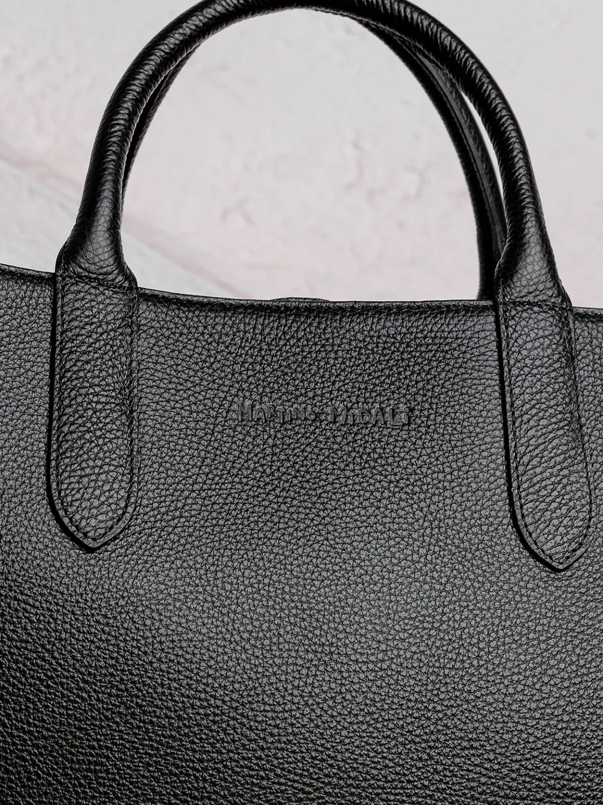 Borsa a mano in pelle BLU