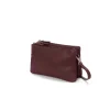 Borsa in pelle con tre zip