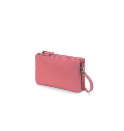 Borsa in pelle con tre zip