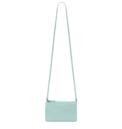 Borsa in pelle con tre zip