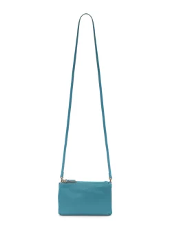 Borsa in pelle con tre zip