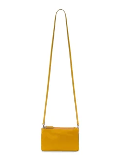 Borsa in pelle con tre zip
