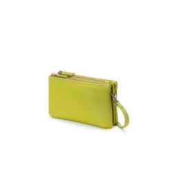 Borsa in pelle con tre zip