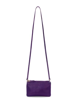 Borsa in pelle con tre zip