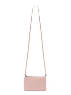 Borsa in pelle con tre zip