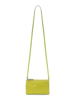 Borsa in pelle con tre zip