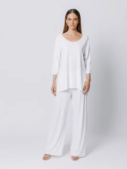 Boxy t-shirt lunga BLU