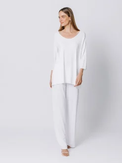 Boxy t-shirt lunga BLU