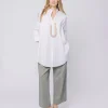 Camicia in popeline stretch