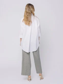 Camicia in popeline stretch