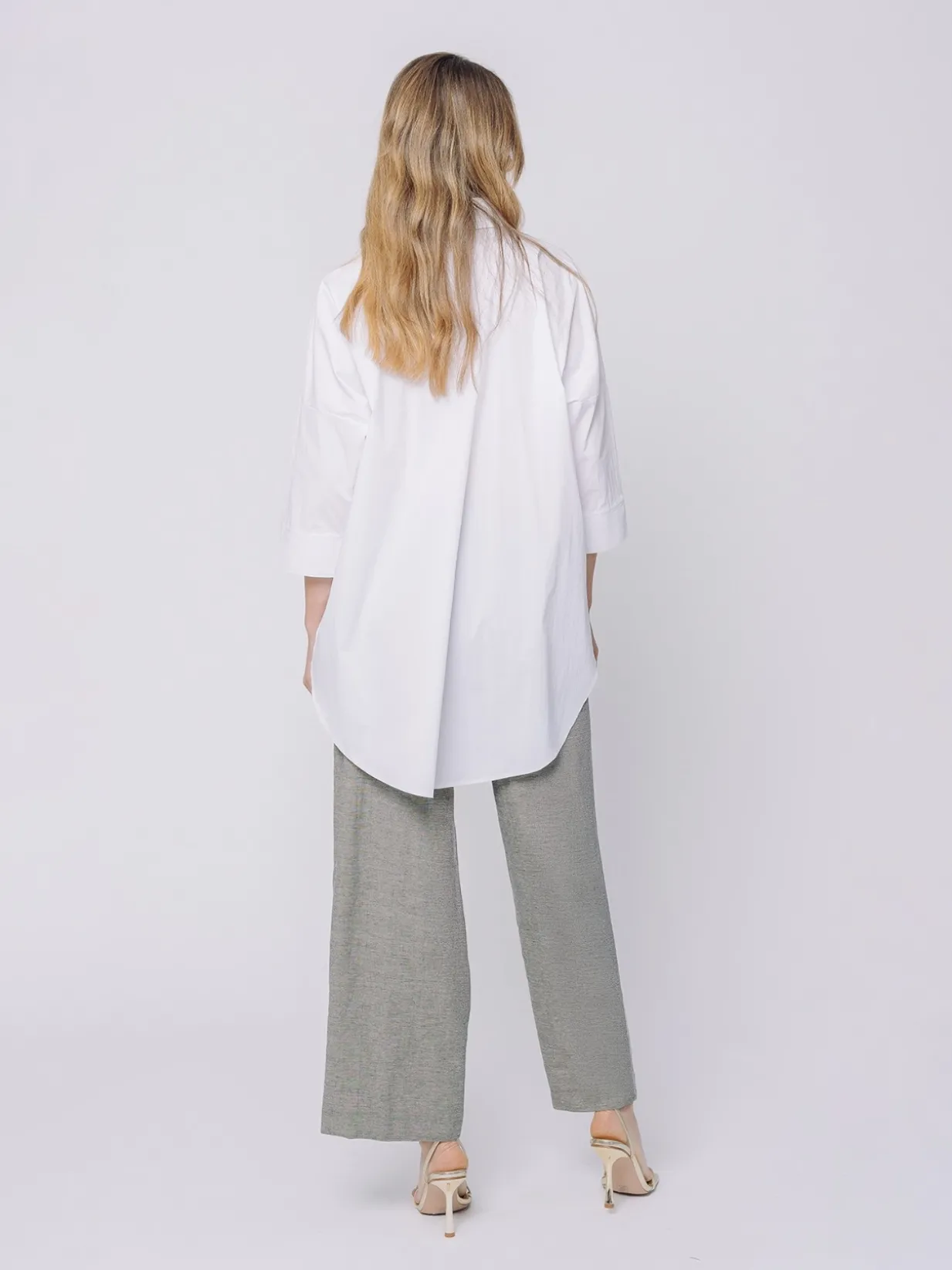 Camicia in popeline stretch