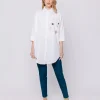 Camicia Over in Popeline con Disegno Artistico – Midali Toujours x Debora Delli