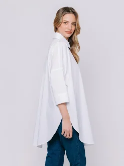 Camicia Over in Popeline con Disegno Artistico – Midali Toujours x Debora Delli