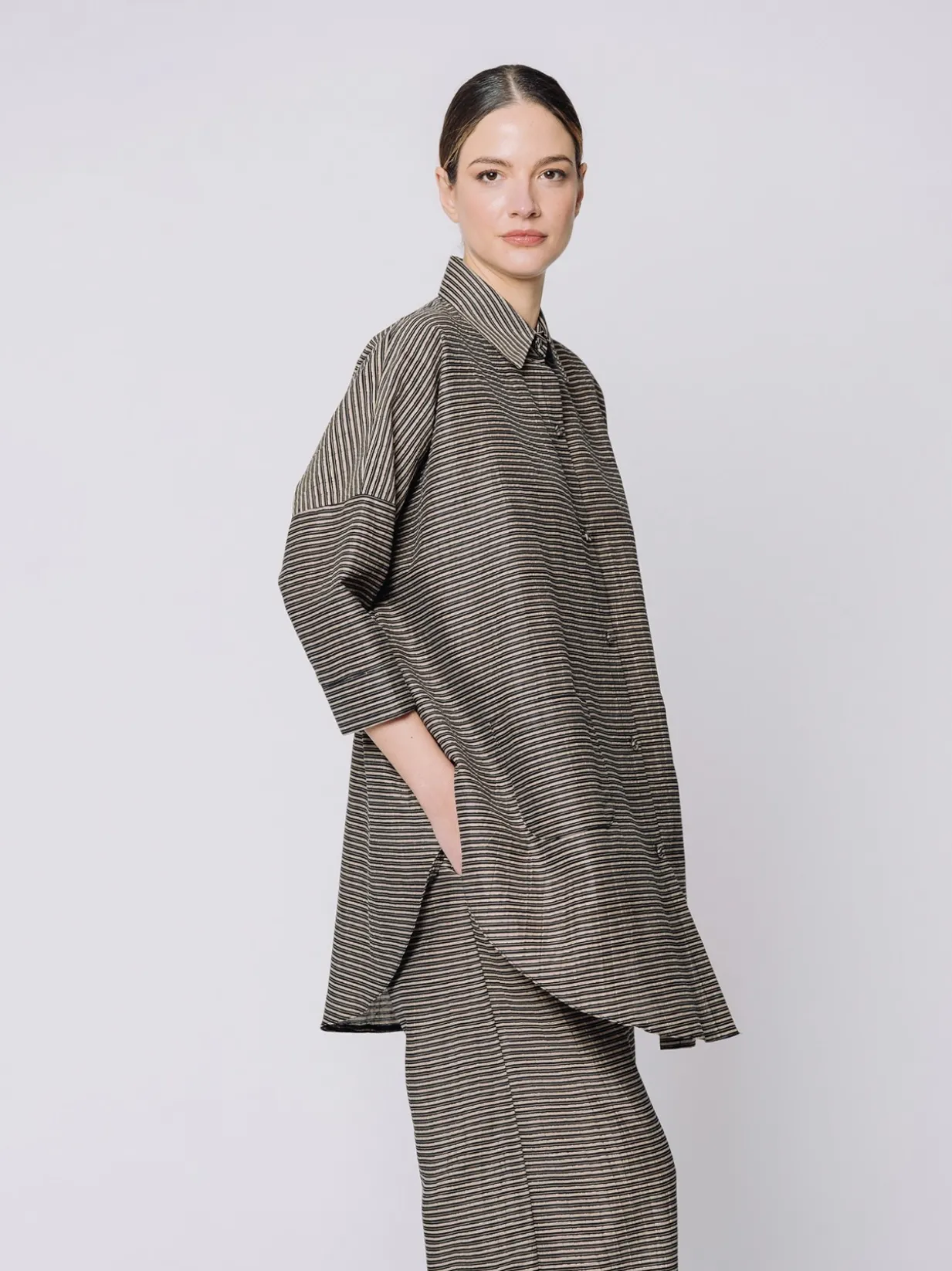 Camicia over Shiny Stripes