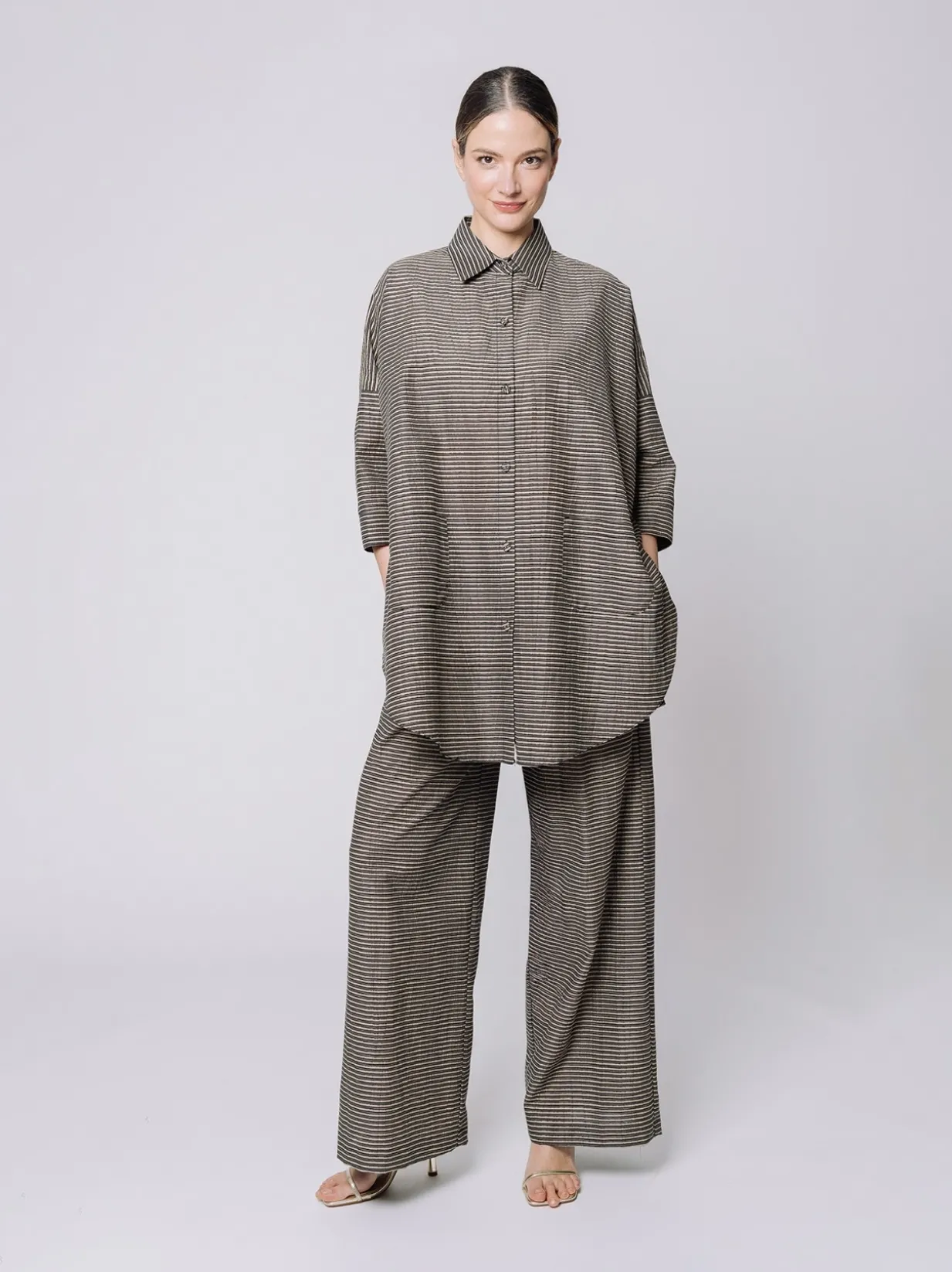 Camicia over Shiny Stripes