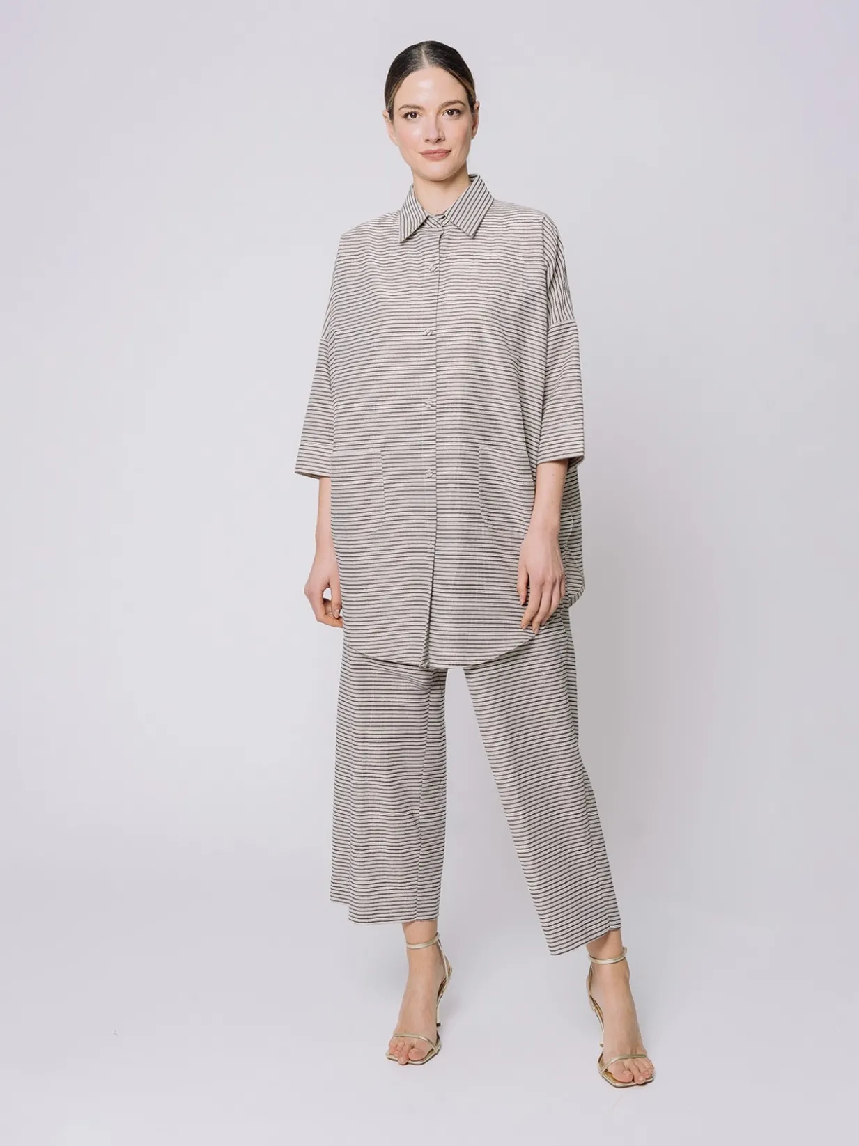 Camicia over Shiny Stripes