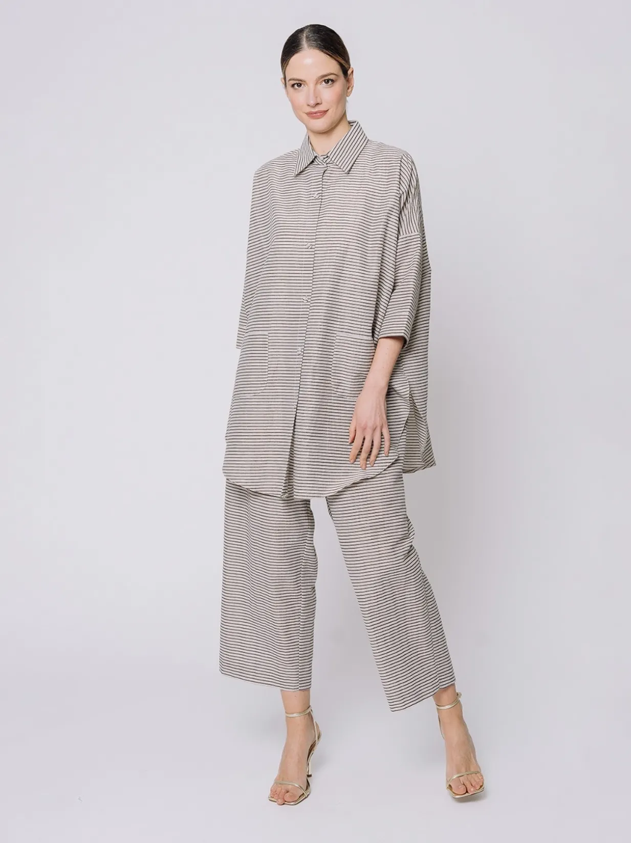 Camicia over Shiny Stripes