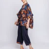 Camicia oversize stampa etnica