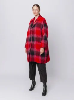 Cappotto con motivo a quadri