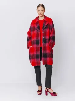 Cappotto con motivo a quadri