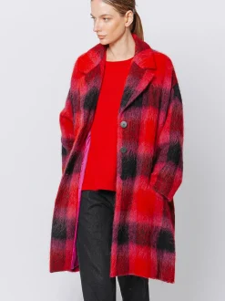 Cappotto con motivo a quadri