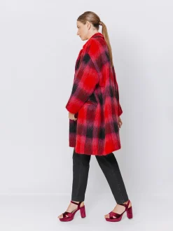 Cappotto con motivo a quadri