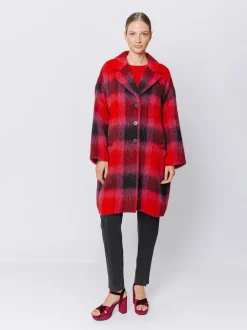 Cappotto con motivo a quadri