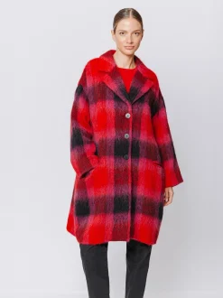 Cappotto con motivo a quadri