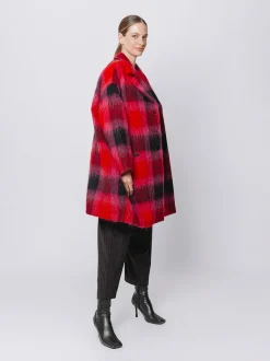 Cappotto con motivo a quadri
