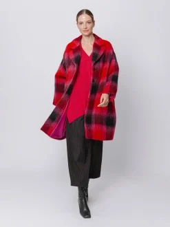 Cappotto con motivo a quadri