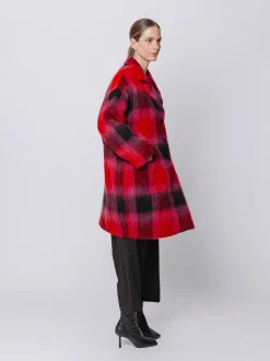 Cappotto con motivo a quadri