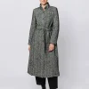 Cappotto con motivo a Spina di Pesce