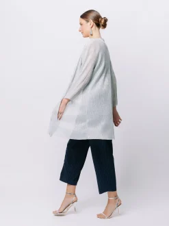 Cardigan in plissè lurex