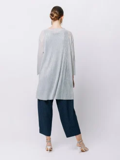 Cardigan in plissè lurex