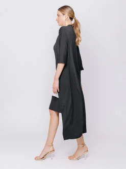 Cardigan lungo in jersey