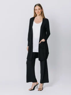 Cardigan lungo NERO