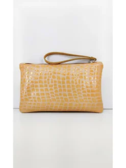Clucht in pelle con stampa COCCO