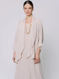 Giacca in chiffon fluido