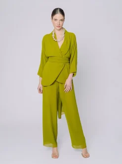 Giacca in chiffon fluido